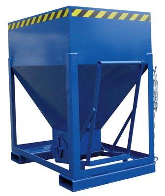 Silowagen, Volumen 0,60 cbm, LxBxH 780x1200x1280 mm, stationär, Korngröße 3 mm,