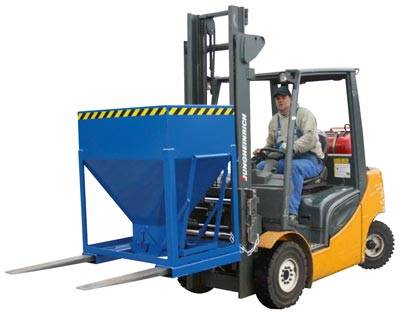 Silowagen, Volumen 0,60 cbm, LxBxH 780x1200x1280 mm, stationär, Korngröße 3 mm,