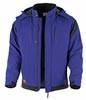 Qualitex Arbeitsjacke 'PRO' in kornblau/schwarz, Größe: L - wetterfeste Winterjacke - Softshelljacke