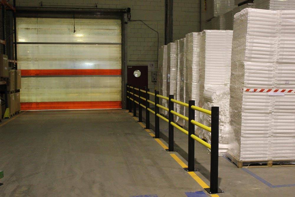 Holmsatz individuell für Geländer Delta Länge 350-1510 mm gelb