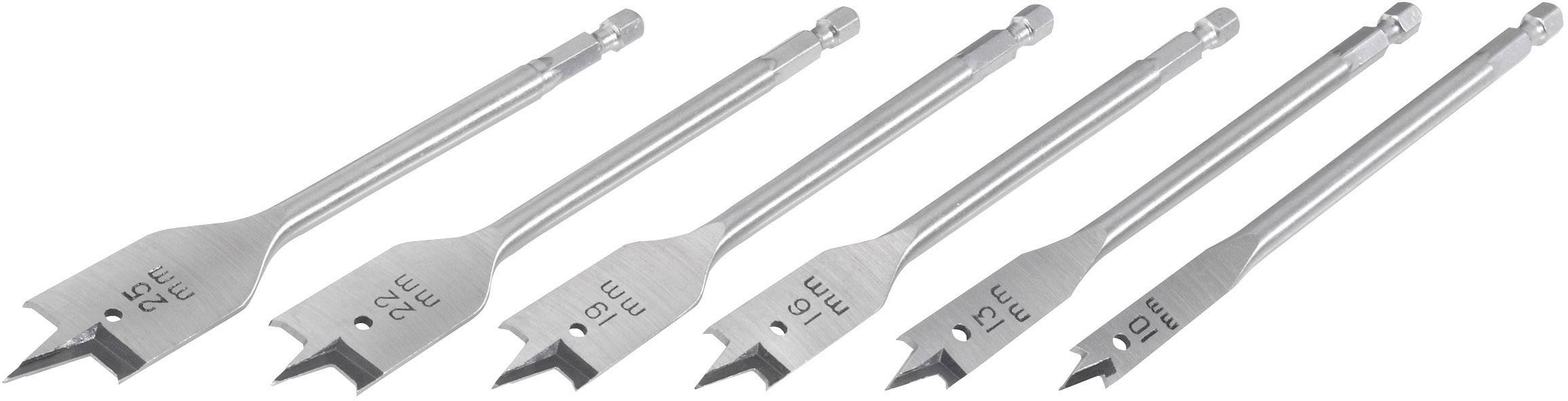 Heller 19069 5 Holz-Fräsbohrer-Set 10 mm, 13 mm, 16 mm, 19 mm, 22 mm, 25 mm 1/4" (6.3 mm) 1 Set