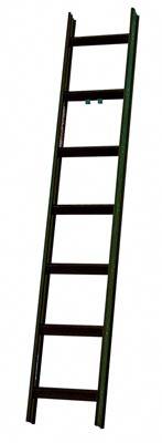 Dachleiter, RAL 7016, 7 Sprossen, Länge1950 mm, Gewicht 3,5 kg, aus Aluminium
