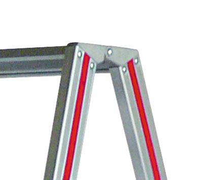 Stufen-Stehleiter, 2-seit. begehbar,H 1150 mm, 2x5 Stufen