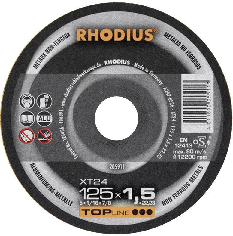 Rhodius XT 24 205911 Trennscheibe gerade 125 mm Aluminium, NE-Metalle