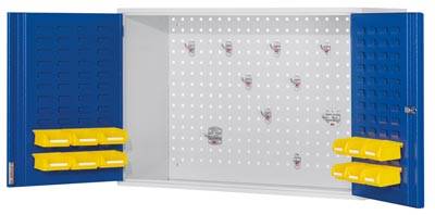 Hängeschrank, Rückwand, Türinnenseiten + Innentüren m. Lochpl., BxTxH 920x335x62