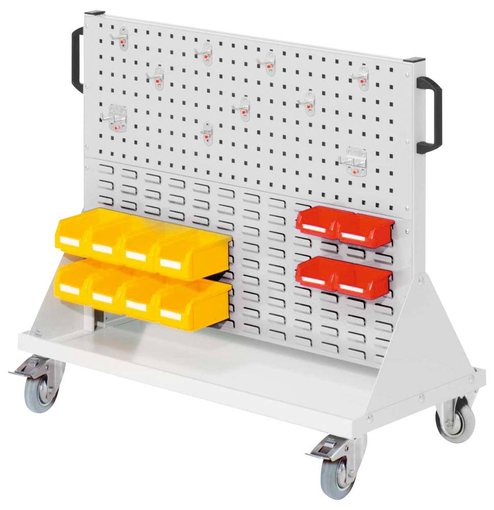 RasterMobil Gr. 2 RAL 7035 H890 x B1000 x T500 mm. 1 x Werkzeughaltersort. 10-te