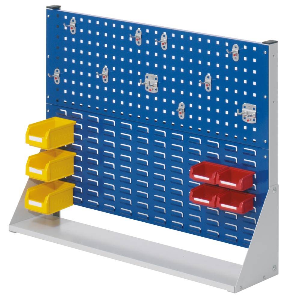 Ständer Systemeinheit doppelseitig, 4 Loch- und 2 Schlitzplatten, BxTxH 1000x430