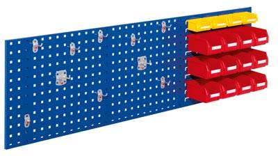 ®RasterPlan Kombiplatte Set 2 RAL 5010. 3 x Kombiplatte H 450 x B 1500 mm 12 x L