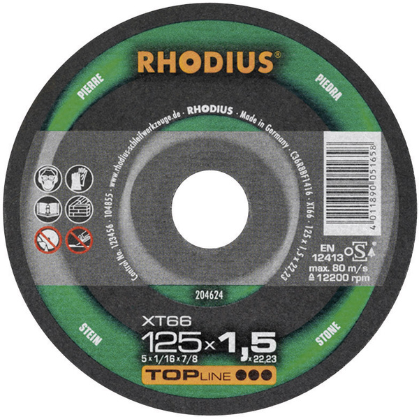 Rhodius XT 66 204625 Trennscheibe gerade 115 mm 22.23 mm