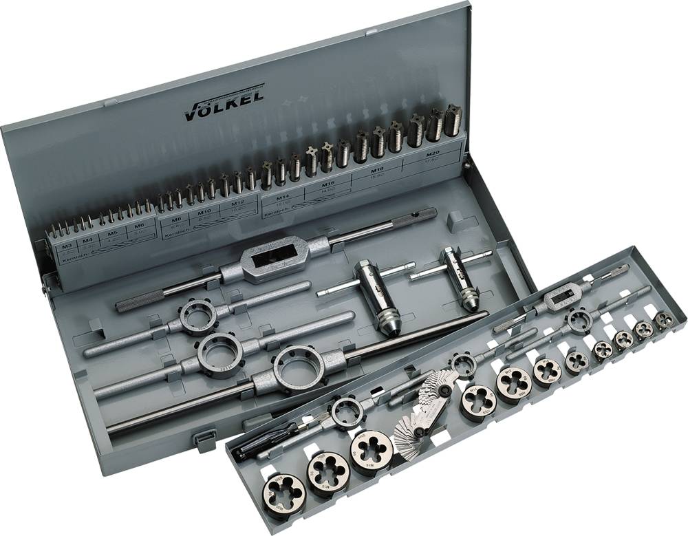 Gewindebohr- und Schneidwerkzeug Sortiment HSS, M3 - M 20