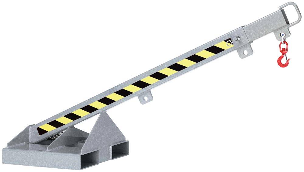 Kranarm für Gabelstapler, Länge 1650-2370 mm, Traglast 175-1000 kg, ausziehbar,