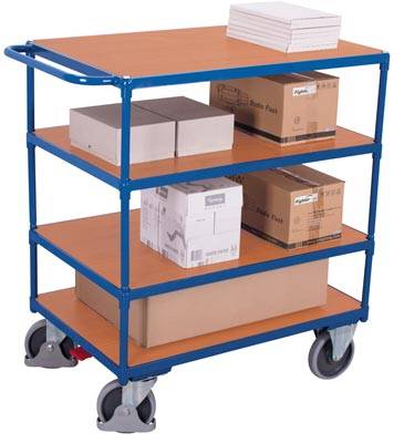 VARIOfit SW-700.700 Tischwagen Stahl pulverbeschichtet Traglast (max.): 500kg Enzianblau (RAL 5010)