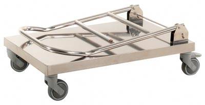 Kongamek Edelstahl-Plattformwagen 100 kg, 880 x 500 x 940 mm L/B/H