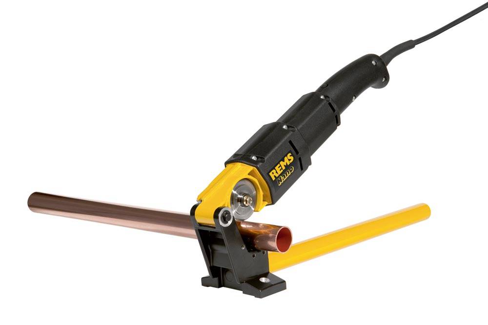 REMS Elektrischer Rohrabschneider NanoBasic-Pack 200 W f. Rohre D. 12-40 mm