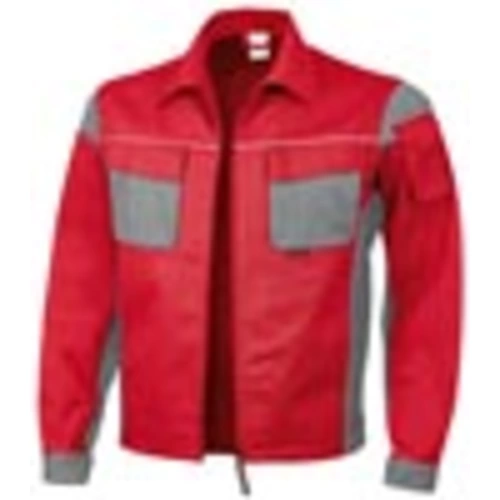 Qualitex Arbeitsjacke 'PRO' in rot/grau, Größe: 64 - Bundjacke MG 245 g - PROfessionals-Werkstattjacke Qualitex Arbeitsjacke 'PRO' in rot/grau, Größe: 64 - Bundjacke MG 245 g - PROfessionals-Werkstattjacke