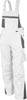 Qualitex Arbeitshose 'PRO' in weiß/grau, Größe: 52 - Latzhose MG 245 g - Blaumann für PROfessionals