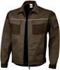 Qualitex Arbeitsjacke 'PRO' in haselnuss/kastanie, Größe: 48 - Bundjacke MG 245 g - PROfessionals-Werkstattjacke