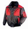 Pilotenjacken, zweifarbig,Farbe schwarz/rot, Gr.S