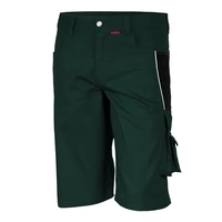 Qualitex Arbeitsshorts 'PRO' in grün/schwarz, Größe: 52 - kurze Arbeitshose MG 245 g - für PROfessionals Qualitex Arbeitsshorts 'PRO' in grün/schwarz, Größe: 52 - kurze Arbeitshose MG 245 g - für PROfessionals