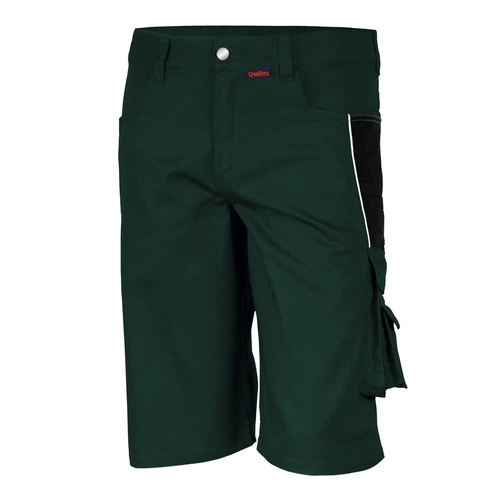 Qualitex Arbeitsshorts 'PRO' in grün/schwarz, Größe: 52 - kurze Arbeitshose MG 245 g - für PROfessionals Qualitex Arbeitsshorts 'PRO' in grün/schwarz, Größe: 52 - kurze Arbeitshose MG 245 g - für PROfessionals