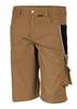Qualitex Arbeitsshorts 'PRO' in khaki/schwarz, Größe: 56 - kurze Arbeitshose MG 245 g - für PROfessionals