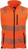 Warnschutz-Softshellwesten Prevent Farbe warnorange/schwarz,Gr.2XL