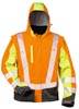 ATANAS Warnschutz-Softshelljacke ELYSEE® Orange / Gelb / Grau, Gr.XL