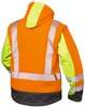 ATANAS Warnschutz-Softshelljacke ELYSEE® Orange / Gelb / Grau, Gr.XL