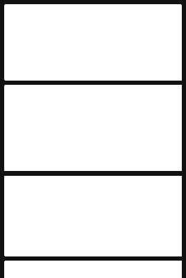 Rädergrundregal 2750x1150x400 mm - 4 Ebenen á 1150 mm, verzinkt