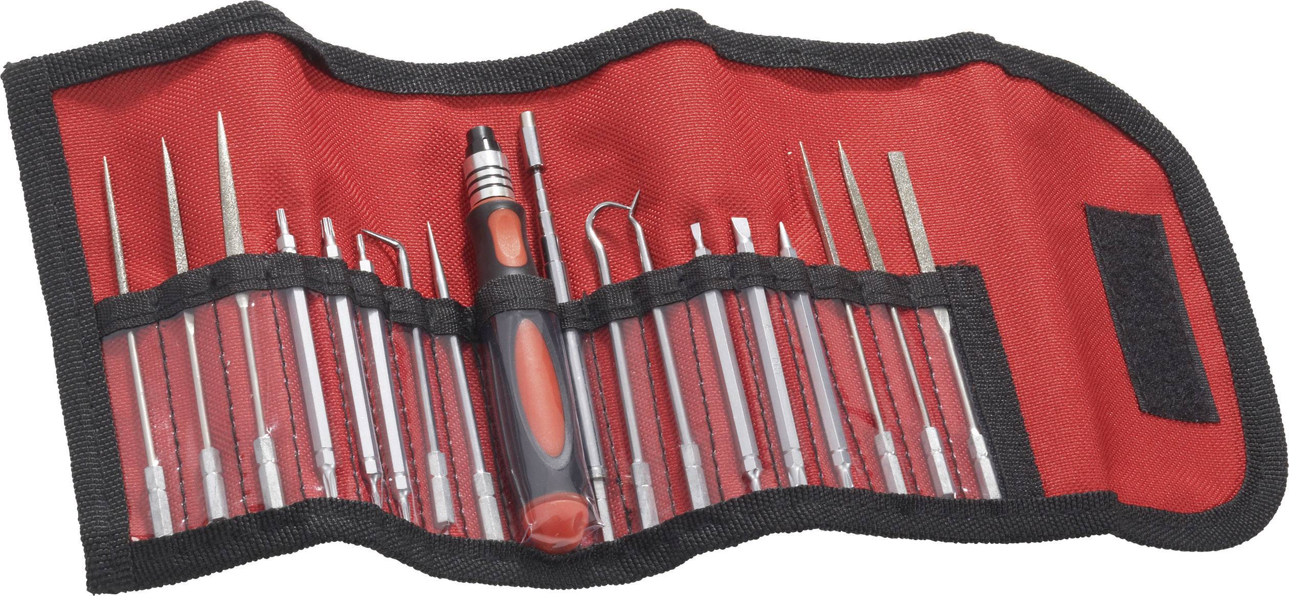 Donau Elektronik Elektronik- u. Feinmechanik Wechselklingen-Set 18teilig Schlitz, Kreuzschlitz Phil