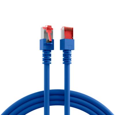 RJ45 Patchkabel Cat.6 S/FTP LSZH -- blau 0,15m Kupferverkabelung