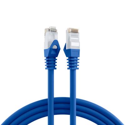 RJ45 Patchkabel Cat.6 U/UTP LSZH, CCA blau 15m Kupferverkabelung