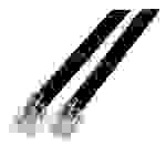 Modularkabel schwarz, 2 x RJ11 (6/4) -- Stecker, 1:1, 2,0 m