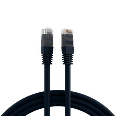 RJ45 Patchkabel Cat.6 U/UTP PVC -- CCA schwarz 10m Kupferverkabelung