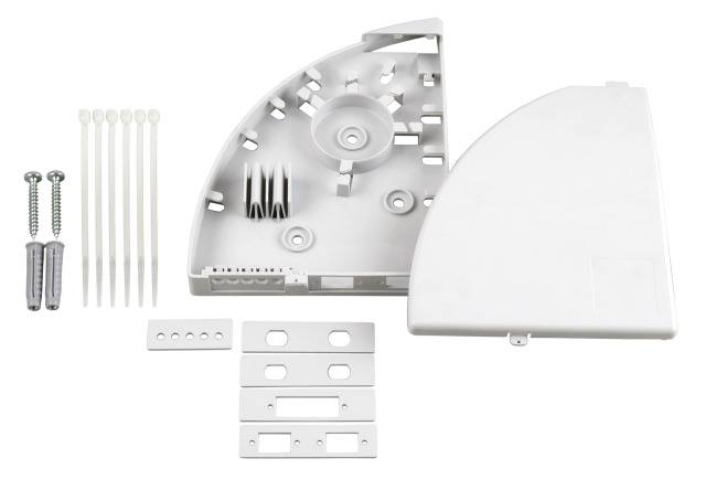 Kleinst-Spleißverteiler-Gehäuse, IP20 -- RAL 7035 SALE Glasfaserverkabelung Kleinst - - Gehäuse