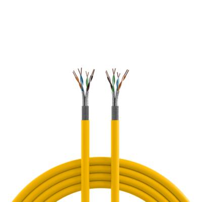 EFB Elektronik INFRALAN Cat.7A 1200 AWG23 S/FTP 2x4P CPR Cca rap yellow RAL1021 500 m