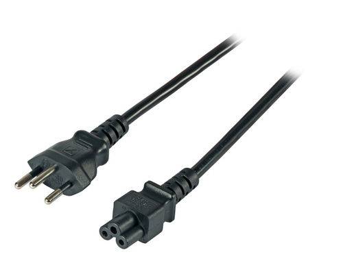 2.5 A / 250 V | Farbe schwarz | Teilisolierte Kontaktstifte | Geeignet für die Schweiz, Liechtenstein, Ruanda