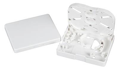 FTTx Kompakt-Anschlussbox, Anschluss: 2x, SC-Simplex/LC-Duplex Glasfaserverkabelung FTTH Glasfaser
