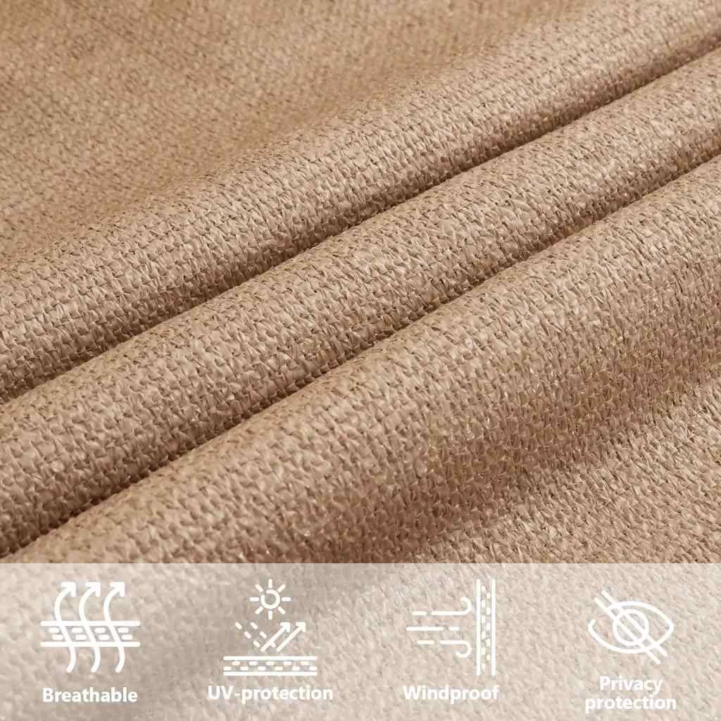 vidaXL Sonnensegel 160 g/m² Taupe 3/4x2 m HDPE