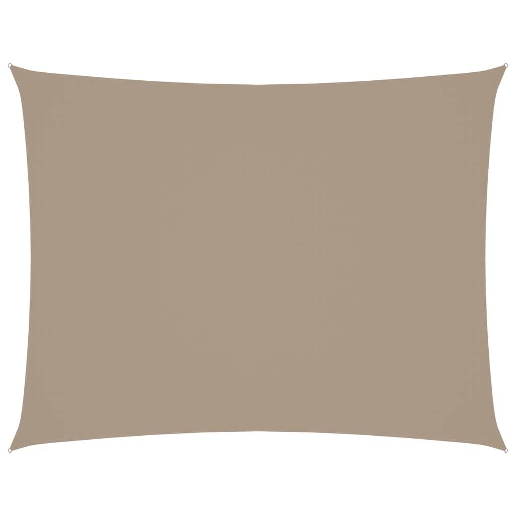 vidaXL Sonnensegel Oxford-Gewebe Rechteckig 2x3,5 m Taupe