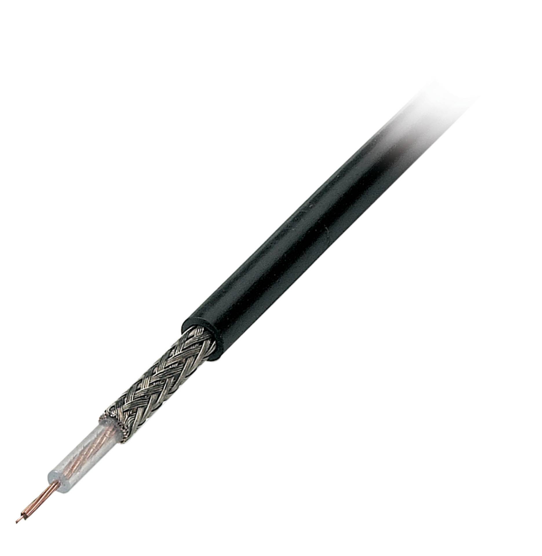 Koaxkabel RG174 U, 50 Ohm, schwarz -- Multimedia Serielle und Paralelle und