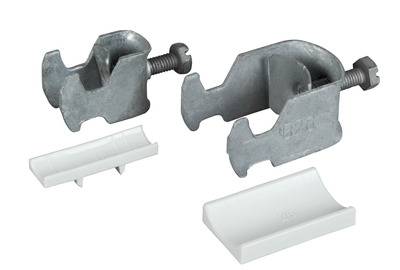 Bügelschelle inkl. Gegenwanne, für -- Kabel-Ø 28..34 mm Netzwerk- und +