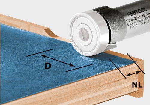 Bündigfräser HW/KLS D22/8-OFK, FESTOOL powered by UPR