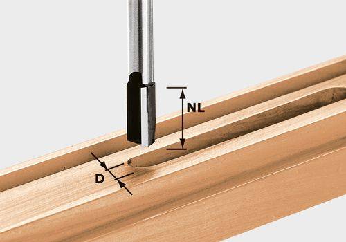 Festool Nutfräser HW S8 D22/20 - Präzises Fräsen für professionelle Ergebnisse