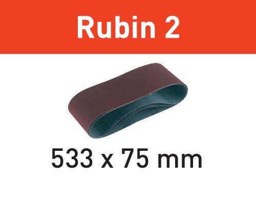 Festool 10x Rubin Schleifband L533X 75-P40 RU2/10 - 499155