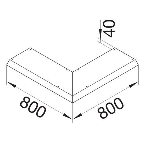 Hager AKBA2000401V Blinddeckel