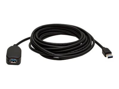 Manhattan USB-Kabel USB 3.2 Gen1 (USB 3.0 / USB 3.1 Gen1) USB-A Stecker, USB-A Buchse 5.00 m Schwarz 150712