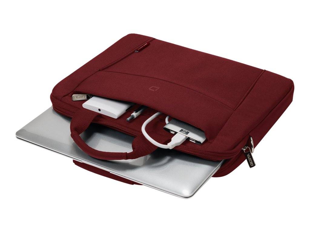 Dicota Notebook Tasche Tasche / Notebook / Slim Case BASE / Passend für maximal: 35,8 cm (14,1") Rot