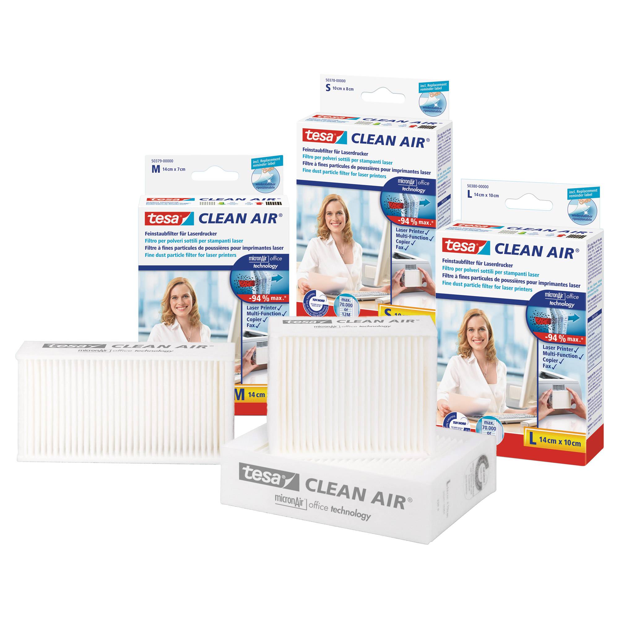 TESA Clean Air M Laserdrucker Filter Feinstaub Selbstklebend 1St.