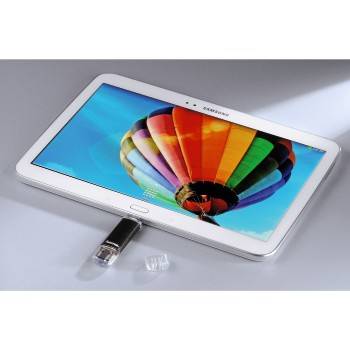 Hama FlashPen "Laeta Twin" USB-Zusatzspeicher Smartphone/Tablet Schwarz 64 GB USB 3.2 Gen 1 (USB 3.0), Micro USB 2.0
